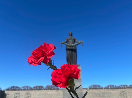 Дворцовый округ принял участие в городской акции возложения цветов памяти жертв фашистких концлагерей